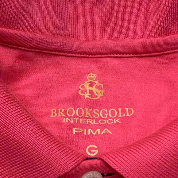 Brazilian BROOKSGOLD Amaranth Interlock Pima Classic Polo - Picture 11 of 13